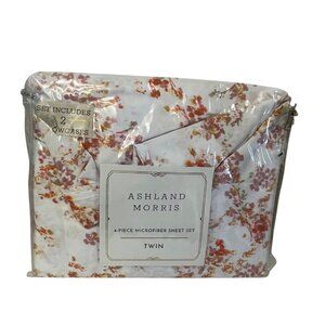 Ashland Morris‎ Twin 4-Piece Microfiber Sheet Set With Floral Design